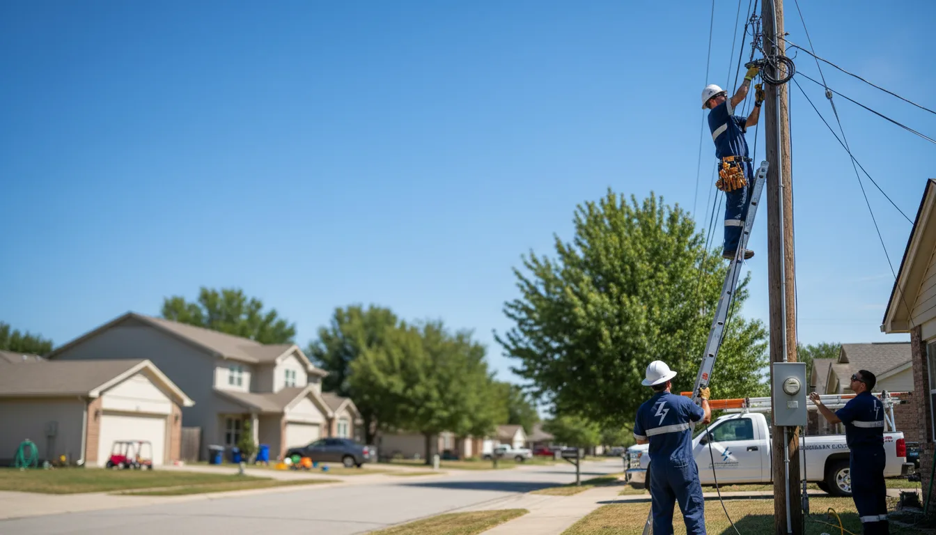 Residential electrician providing installation services in Stopover, KY